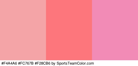 #F4A4A6 #FC767B #F28CB6 Colors