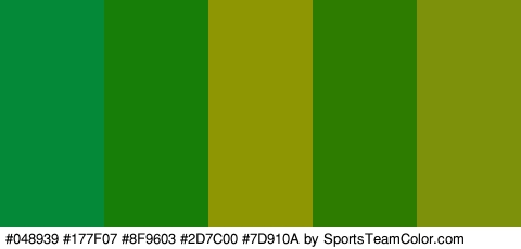 #048939 #177F07 #8F9603 #2D7C00 #7D910A Colors