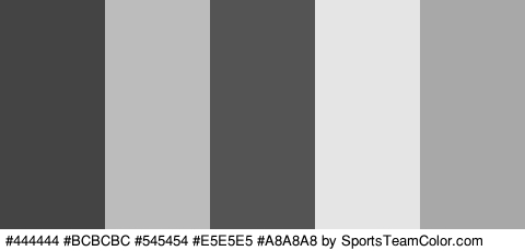 #444444 #BCBCBC #545454 #E5E5E5 #A8A8A8 Colors