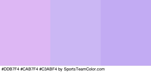 #DDB7F4 #CAB7F4 #C3ABF4 Colors