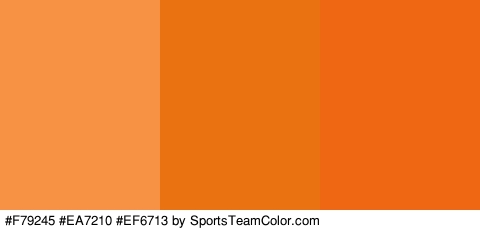 #F79245 #EA7210 #EF6713 Colors