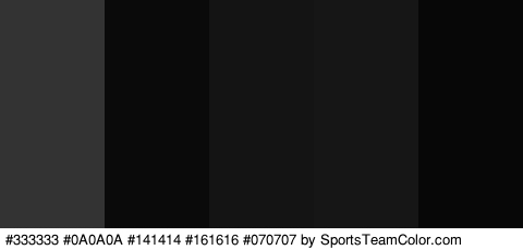 #333333 #0A0A0A #141414 #161616 #070707 Colors