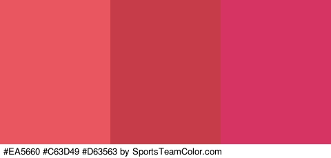 #EA5660 #C63D49 #D63563 Colors