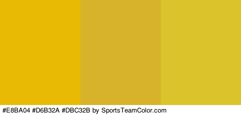 #E8BA04 #D6B32A #DBC32B Colors