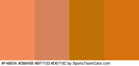 #F48B5A #D8845B #BF7103 #D6710C Colors