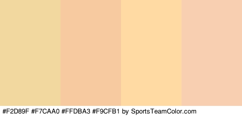 #F2D89F #F7CAA0 #FFDBA3 #F9CFB1 Colors