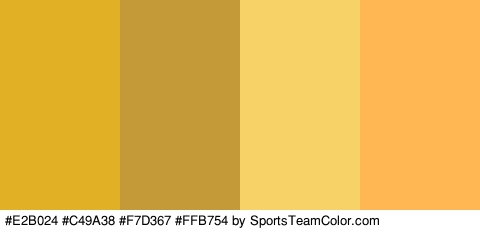 #E2B024 #C49A38 #F7D367 #FFB754 Colors