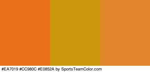 #EA7019 #CC980C #E0852A Colors