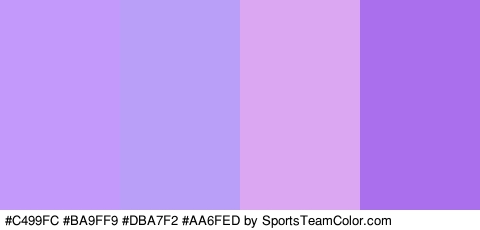 #C499FC #BA9FF9 #DBA7F2 #AA6FED Colors