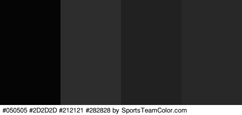 #050505 #2D2D2D #212121 #282828 Colors