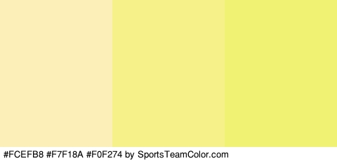 #FCEFB8 #F7F18A #F0F274 Colors