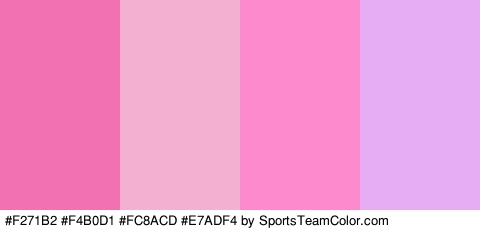 #F271B2 #F4B0D1 #FC8ACD #E7ADF4 Colors