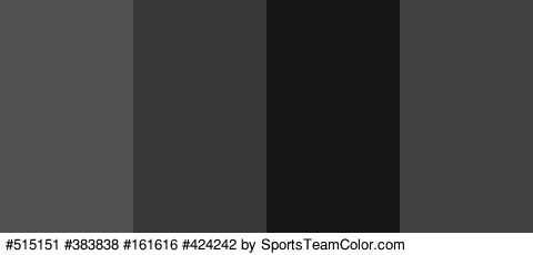 #515151 #383838 #161616 #424242 Colors