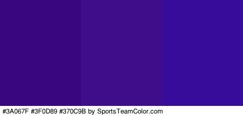 #3A067F #3F0D89 #370C9B Colors