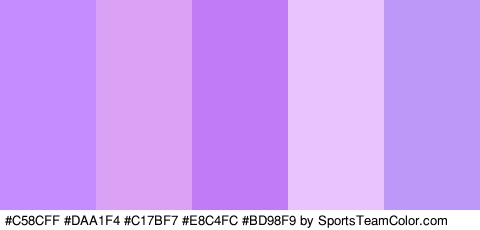 #C58CFF #DAA1F4 #C17BF7 #E8C4FC #BD98F9 Colors