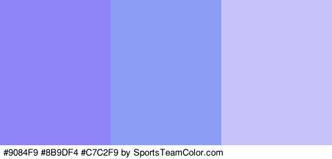 #9084F9 #8B9DF4 #C7C2F9 Colors