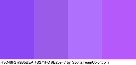 #8C48F2 #9B5BEA #B271FC #B259F7 Colors