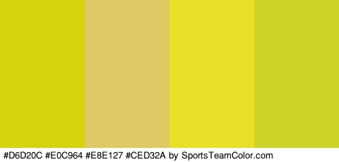 #D6D20C #E0C964 #E8E127 #CED32A Colors