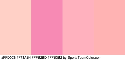 #FFD0C6 #F78AB4 #FFB2BD #FFB3B2 Colors