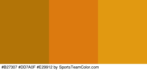 #B27307 #DD7A0F #E29912 Colors