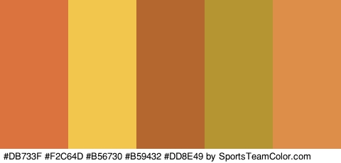 #DB733F #F2C64D #B56730 #B59432 #DD8E49 Colors