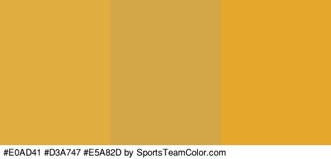 #E0AD41 #D3A747 #E5A82D Colors