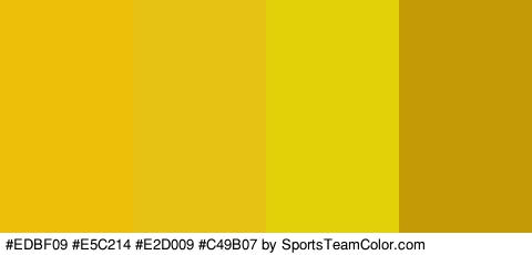 #EDBF09 #E5C214 #E2D009 #C49B07 Colors