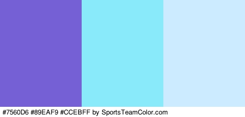 #7560D6 #89EAF9 #CCEBFF Colors