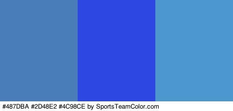 #487DBA #2D48E2 #4C98CE Colors