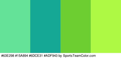 #63E298 #15A894 #6DCE31 #ADF943 Colors