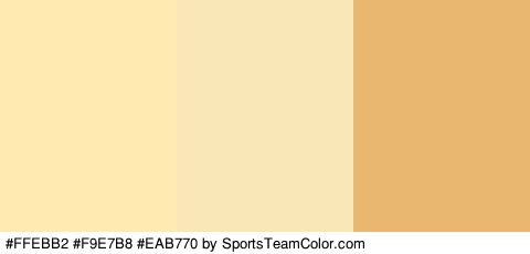 #FFEBB2 #F9E7B8 #EAB770 Colors