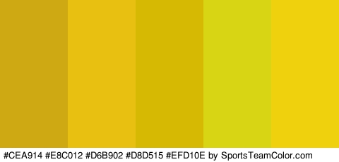 #CEA914 #E8C012 #D6B902 #D8D515 #EFD10E Colors