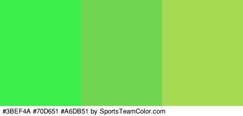 #3BEF4A #70D651 #A6DB51 Colors