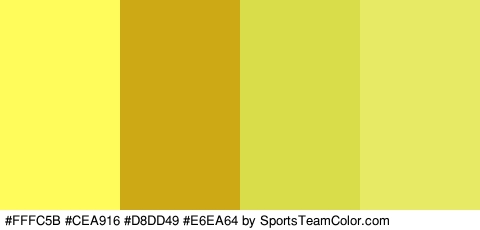 #FFFC5B #CEA916 #D8DD49 #E6EA64 Colors