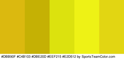 #DBB90F #C4B103 #DBE20D #EEF215 #E2D512 Colors