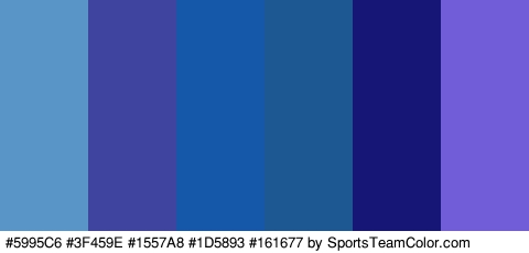 #5995C6 #3F459E #1557A8 #1D5893 #161677 #715DD8 Colors