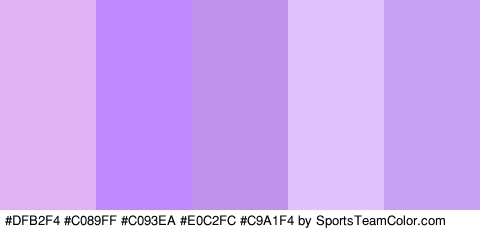 #DFB2F4 #C089FF #C093EA #E0C2FC #C9A1F4 Colors