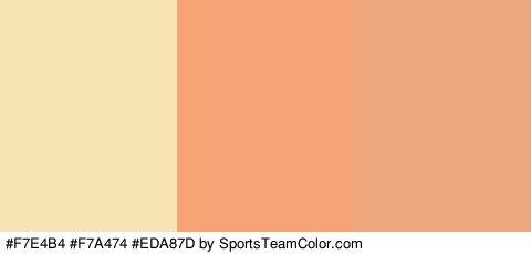 #F7E4B4 #F7A474 #EDA87D Colors