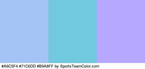 #A6C5F4 #71C6DD #B9A8FF Colors