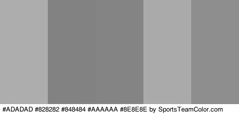 #ADADAD #828282 #848484 #AAAAAA #8E8E8E Colors