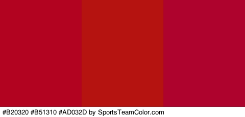 #B20320 #B51310 #AD032D Colors