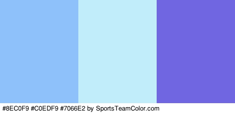 #8EC0F9 #C0EDF9 #7066E2 Colors