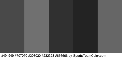 #494949 #707070 #303030 #232323 #666666 Colors