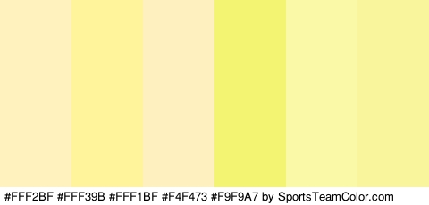 #FFF2BF #FFF39B #FFF1BF #F4F473 #F9F9A7 #F9F59D Colors