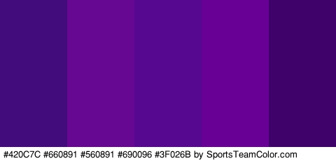 #420C7C #660891 #560891 #690096 #3F026B Colors