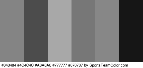 #848484 #4C4C4C #A8A8A8 #777777 #878787 #161616 Colors