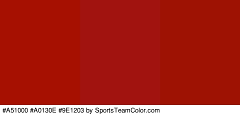 #A51000 #A0130E #9E1203 Colors