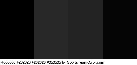 #000000 #282828 #232323 #050505 Colors