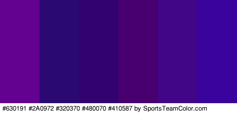 #630191 #2A0972 #320370 #480070 #410587 #3B039E Colors