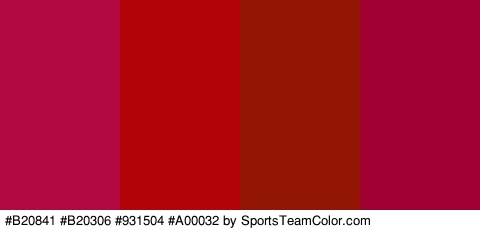 #B20841 #B20306 #931504 #A00032 Colors